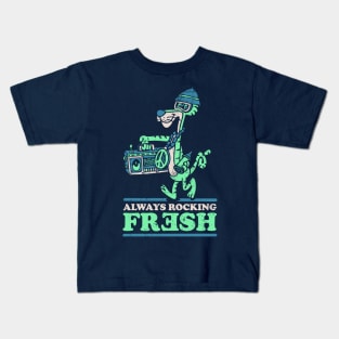 Always rocking fresh tiger cartoon Kids T-Shirt